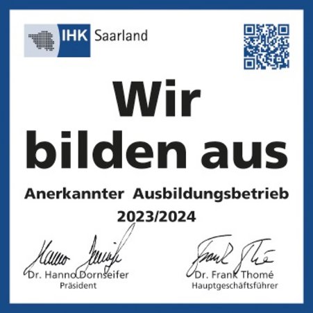 IHK Siegel, Ausbildungsbetrieb 2023-2024