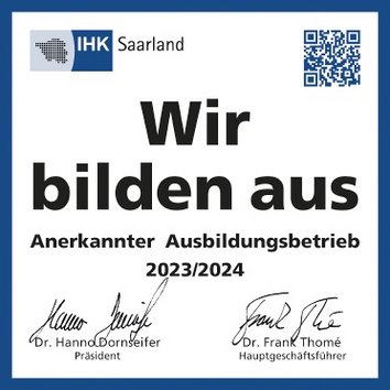 IHK Siegel, Ausbildungsbetrieb 2023-2024